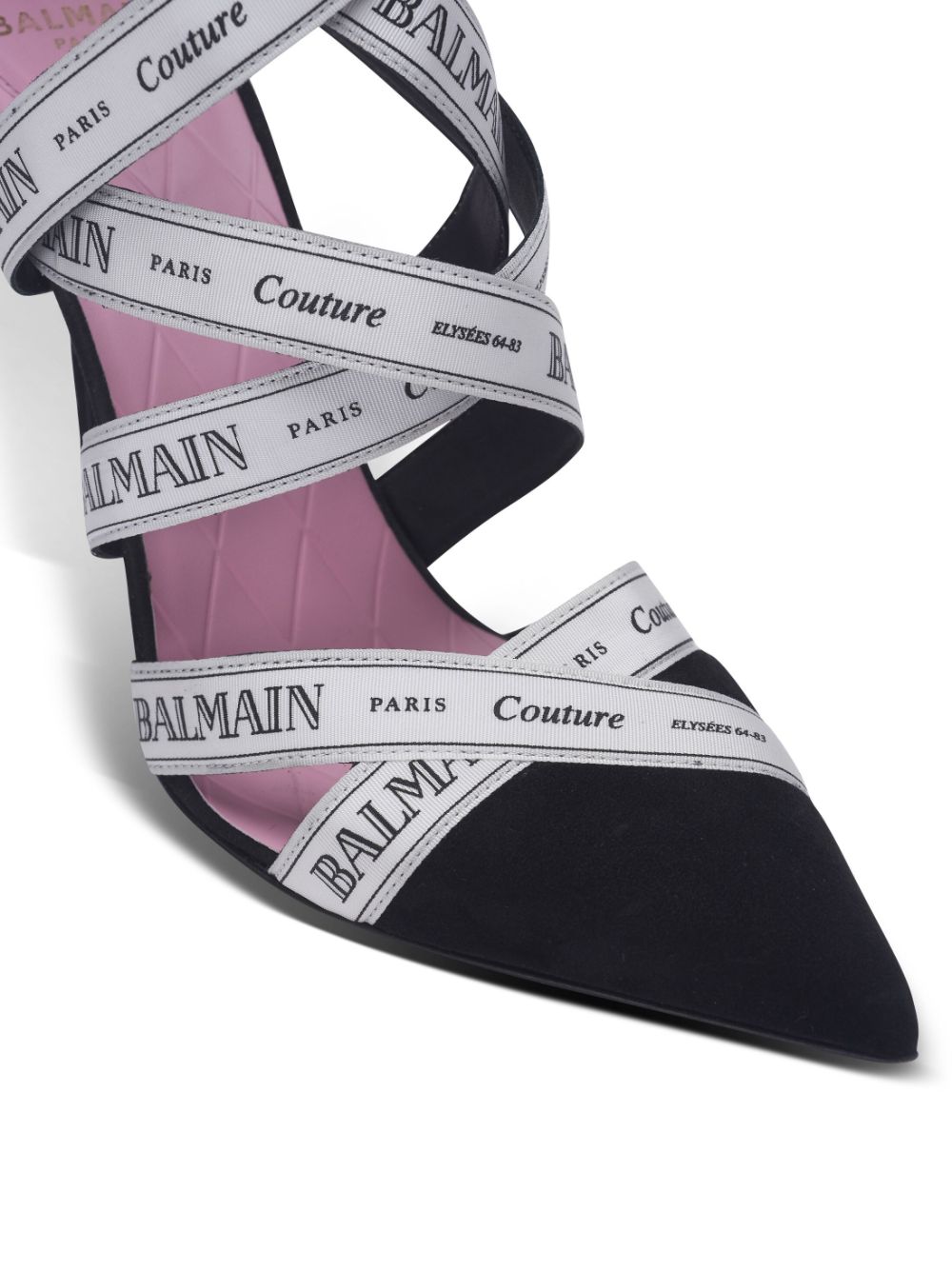 Balmain Couture Ribbon pumps Black