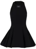 Balmain logo-patch mini dress - Black