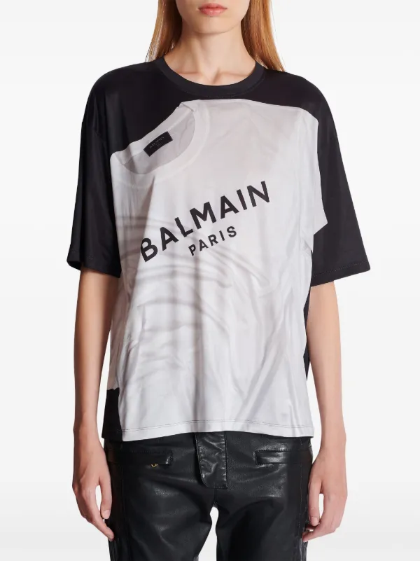 Balmain Trompe l'oeil T-shirt | White | FARFETCH HK