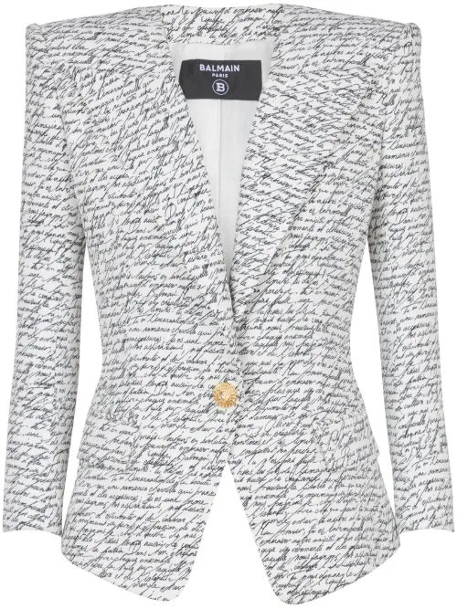 Balmain veste Love Letter - Blanc - Balmain - Modalova