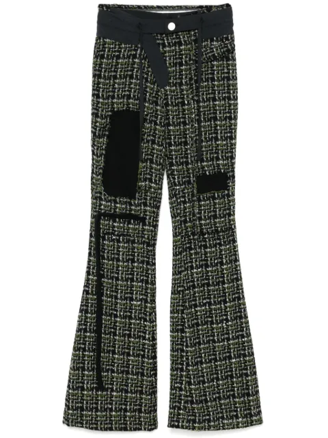 Ottolinger pantalones de tweed deconstruidos