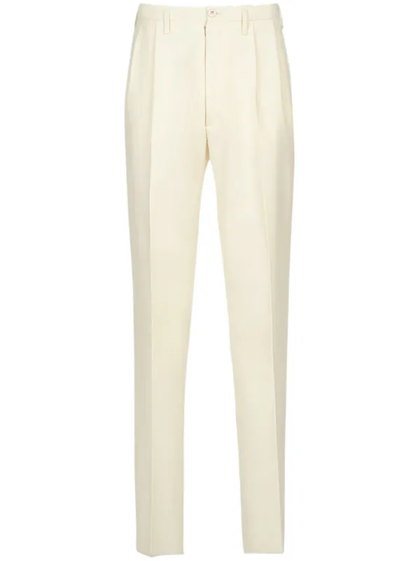 (関税・送料込) Maison Margiela pleat trousers (beige) Maison Margiela Pleated Trousers in Natural for Men | Lyst