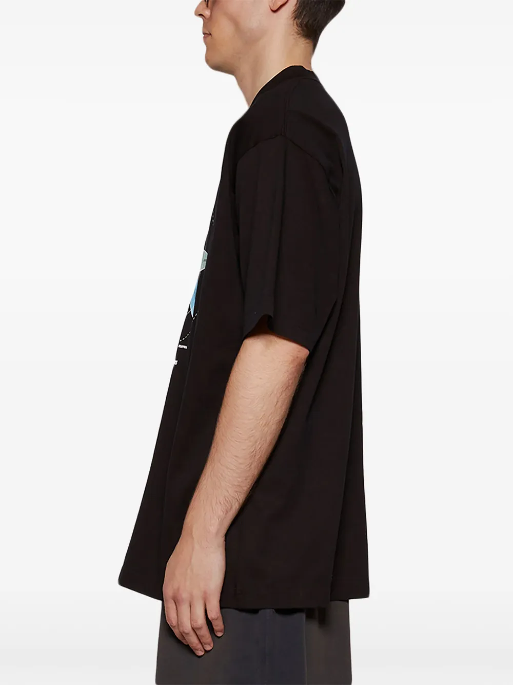 Balenciaga Medium-fit T-shirt In Black
