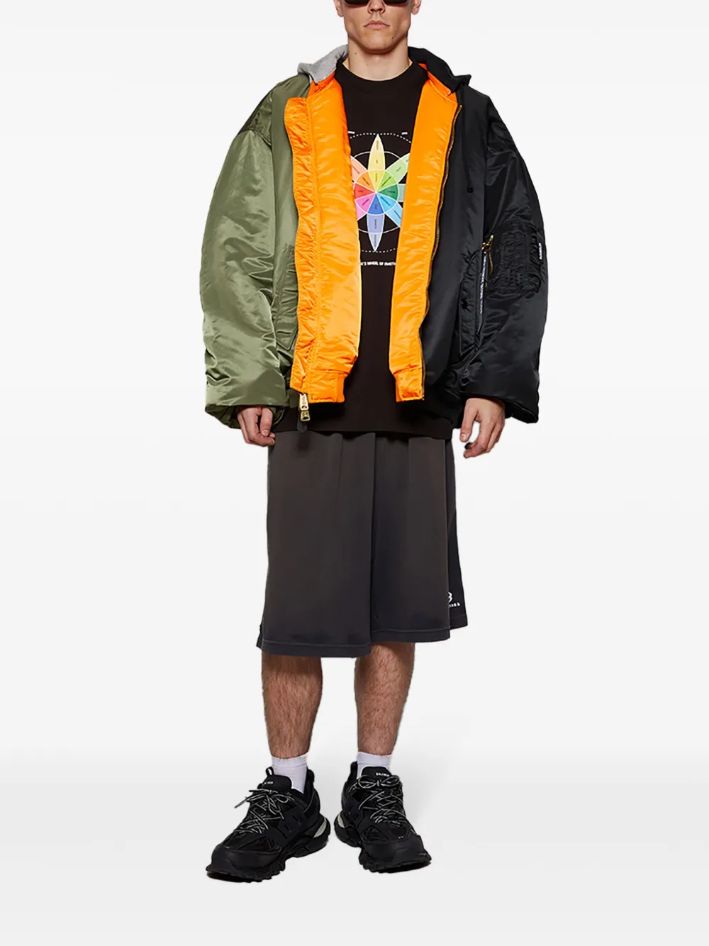 Balenciaga Medium-fit T-shirt In Black