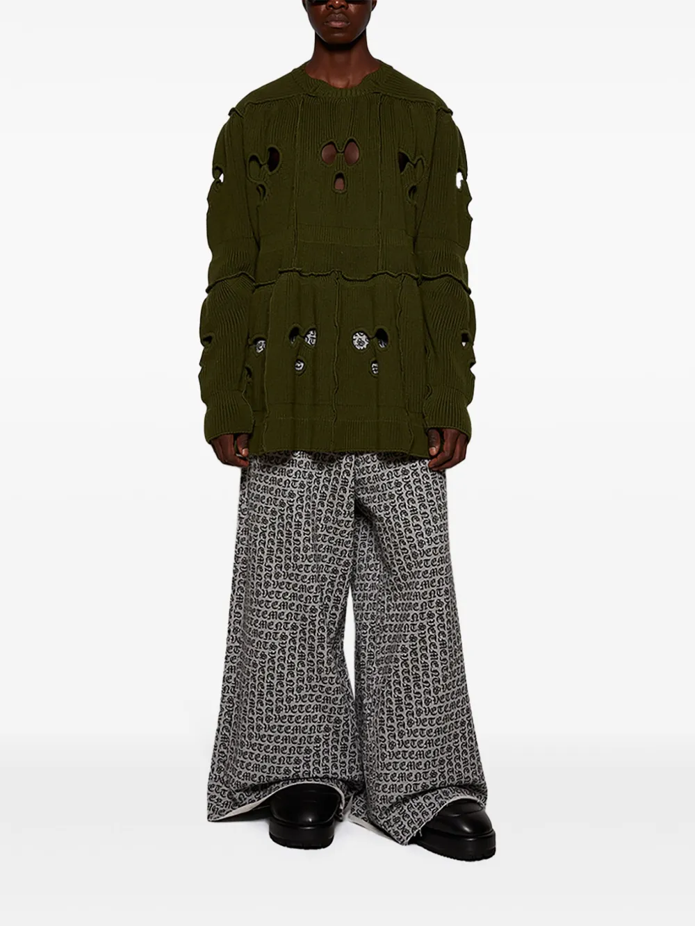 VETEMENTS Bivakmuts trui - Groen