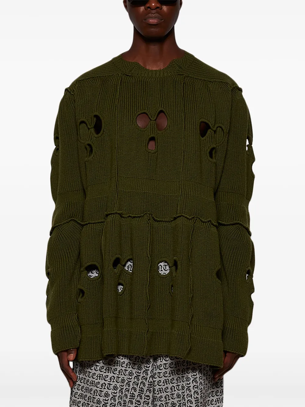 VETEMENTS Bivakmuts trui Groen