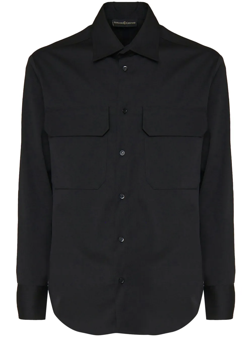 Giuliano Galiano buttoned long-sleeve shirt | Black | Image 1