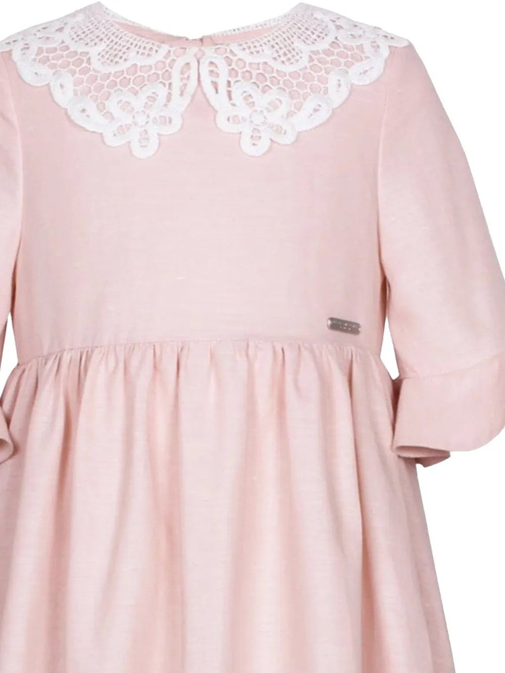 JESSIE AND JAMES Jurk met contrasterende kraag Roze