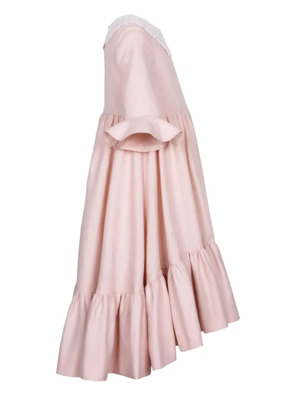strapless open back dress Hopewell Coral Printed V-Neck Lorena Caftan