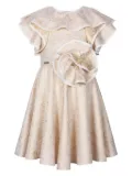 JESSIE AND JAMES ruffle-detail dress - Gold