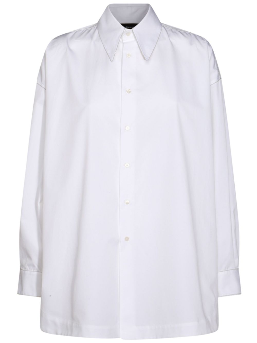 Fabiana Filippi poplin cotton shirt - White