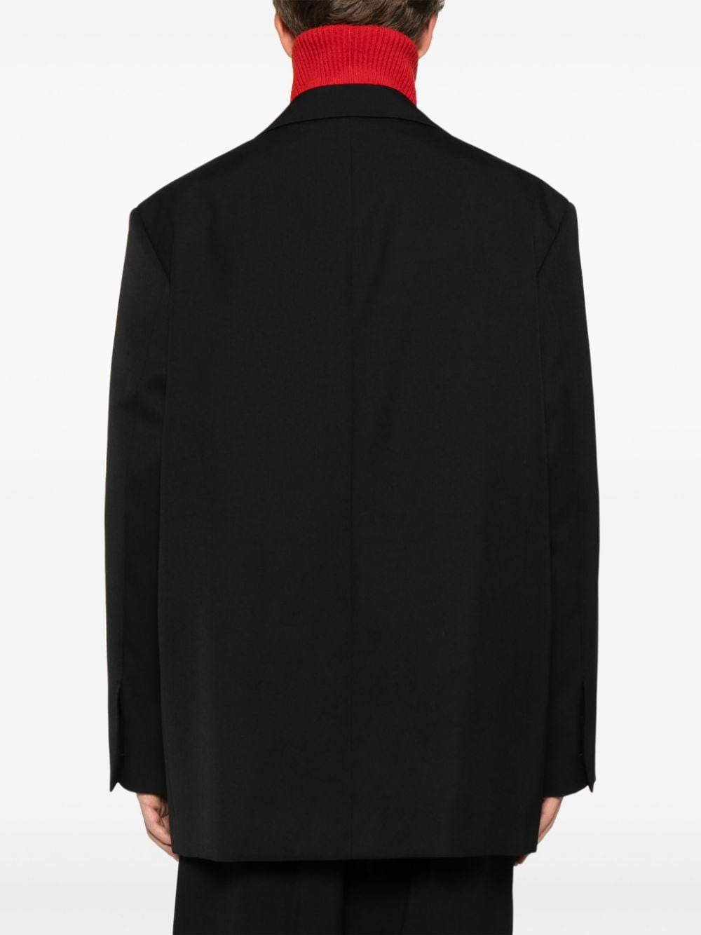 Shop Jil Sander Wool Blazer In Schwarz