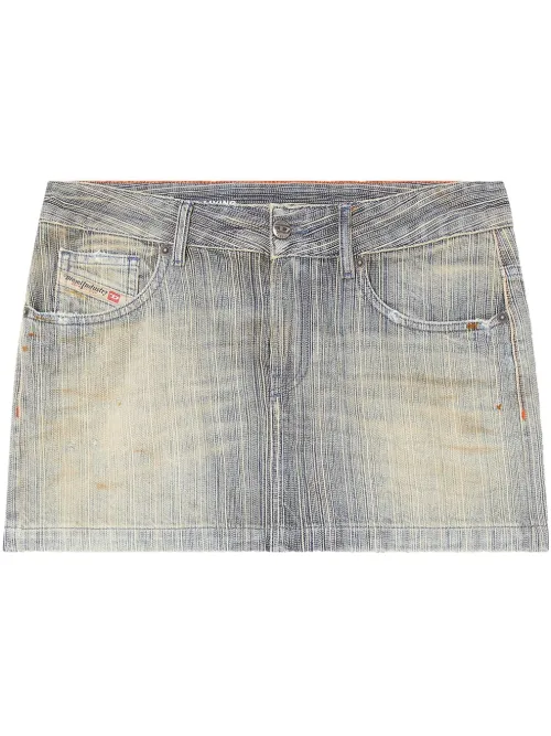 Diesel jupe De-Ron en jean - Bleu - Diesel - Modalova