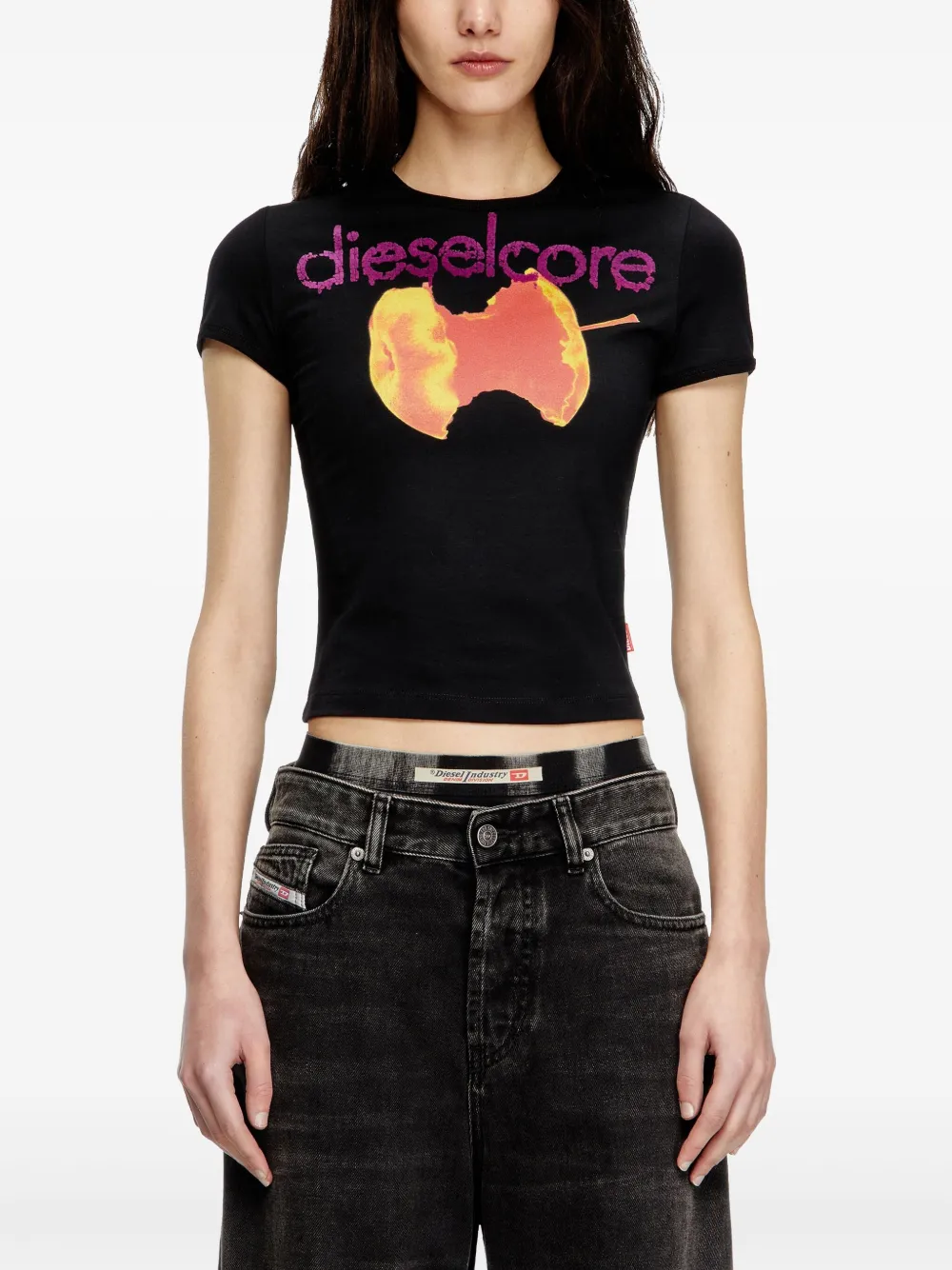 Diesel T-uncuties T-shirt In Black