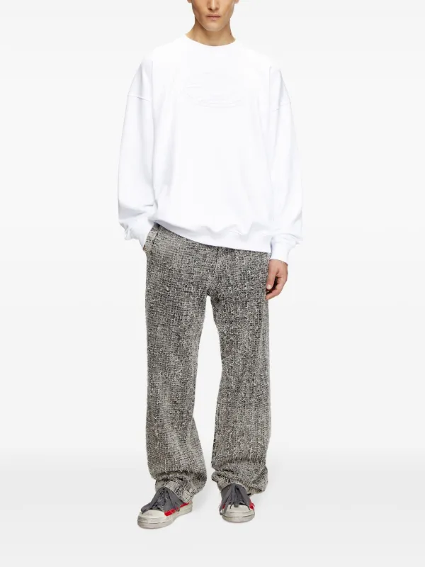Diesel S-Mart-Bigoval Sweatshirt | White | FARFETCH JO