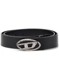 Diesel B-1DR leather belt - Black
