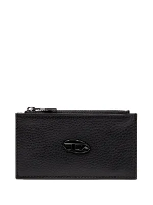 Diesel Holi-D logo-plaque zip-around Wallet | Black | FARFETCH UK
