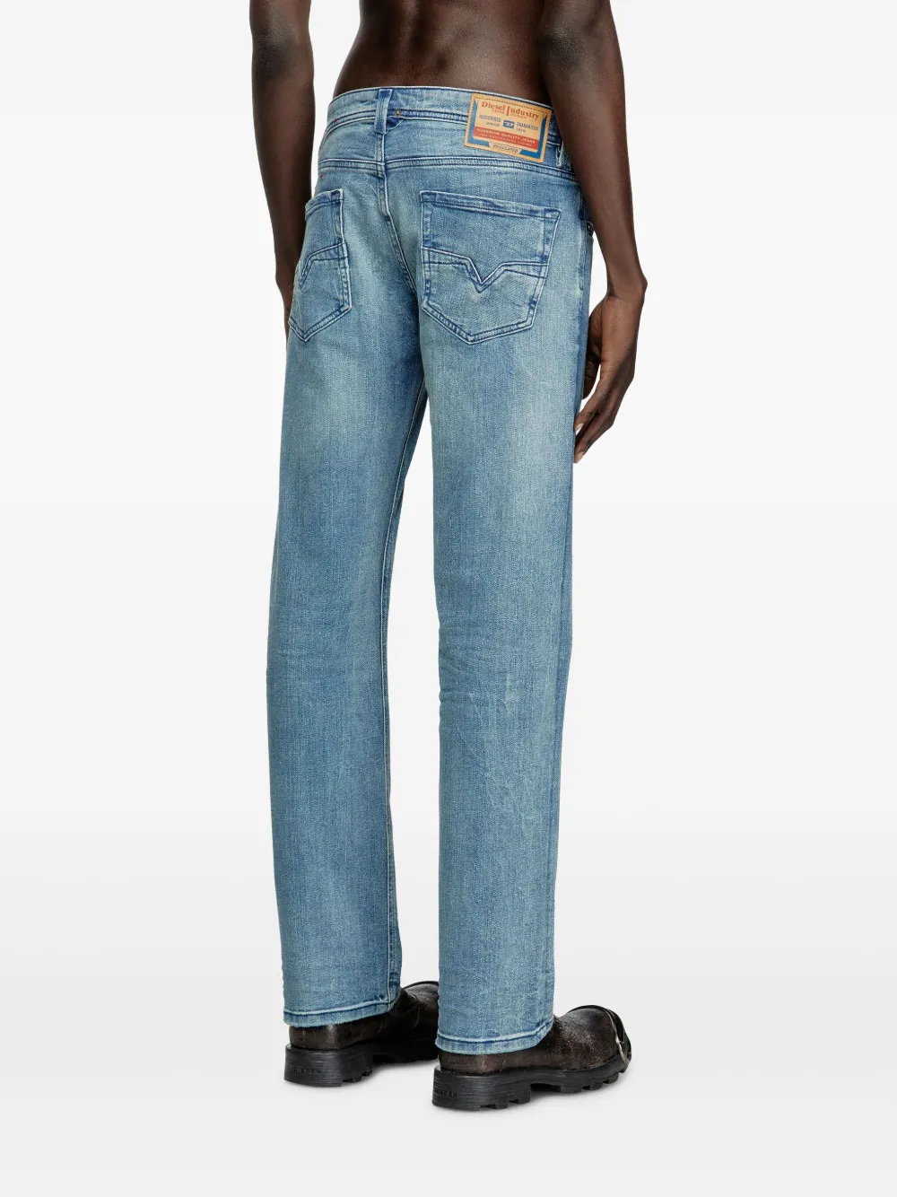 Diesel Straight jeans Blauw