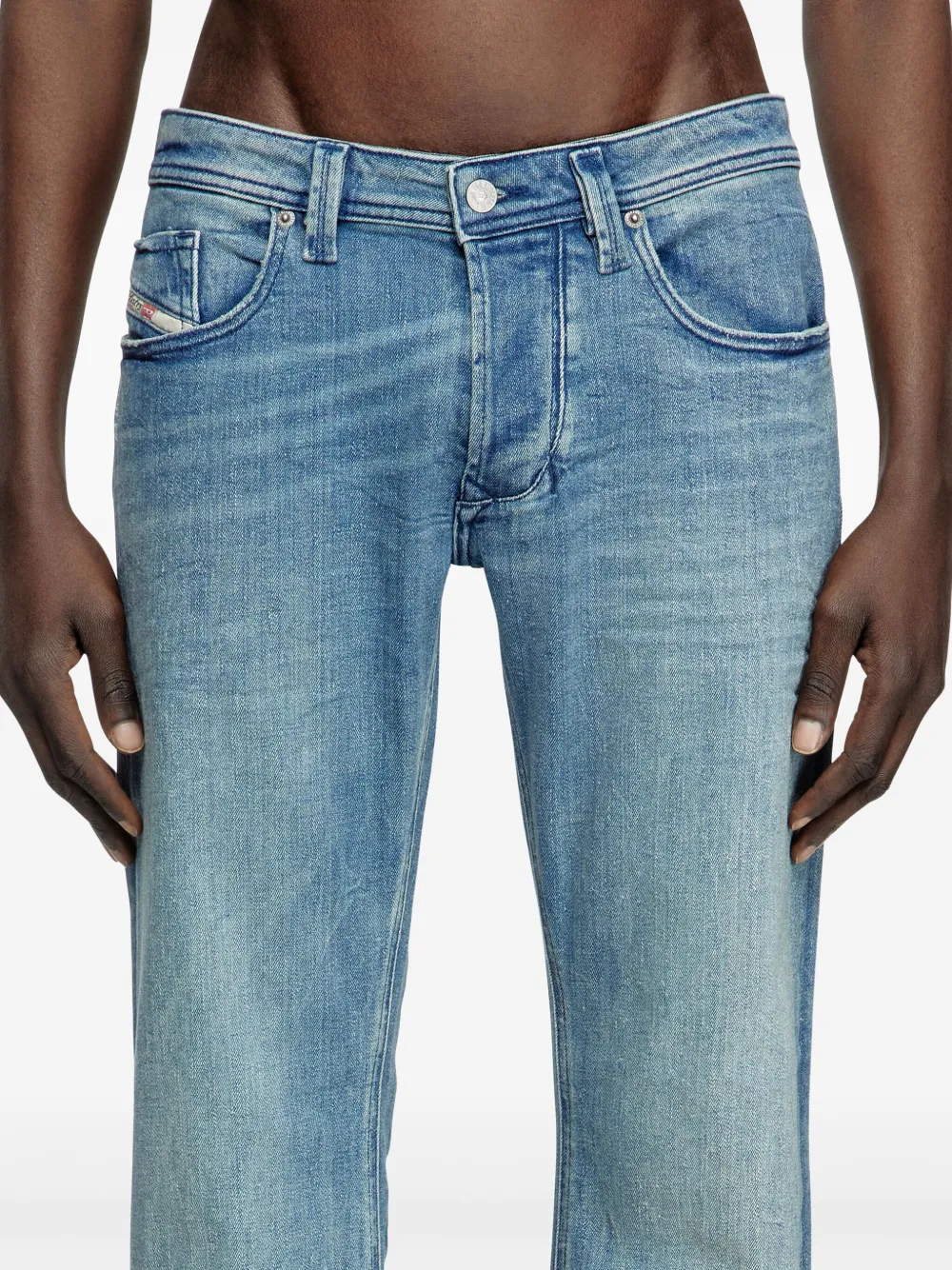 Diesel Straight jeans Blauw
