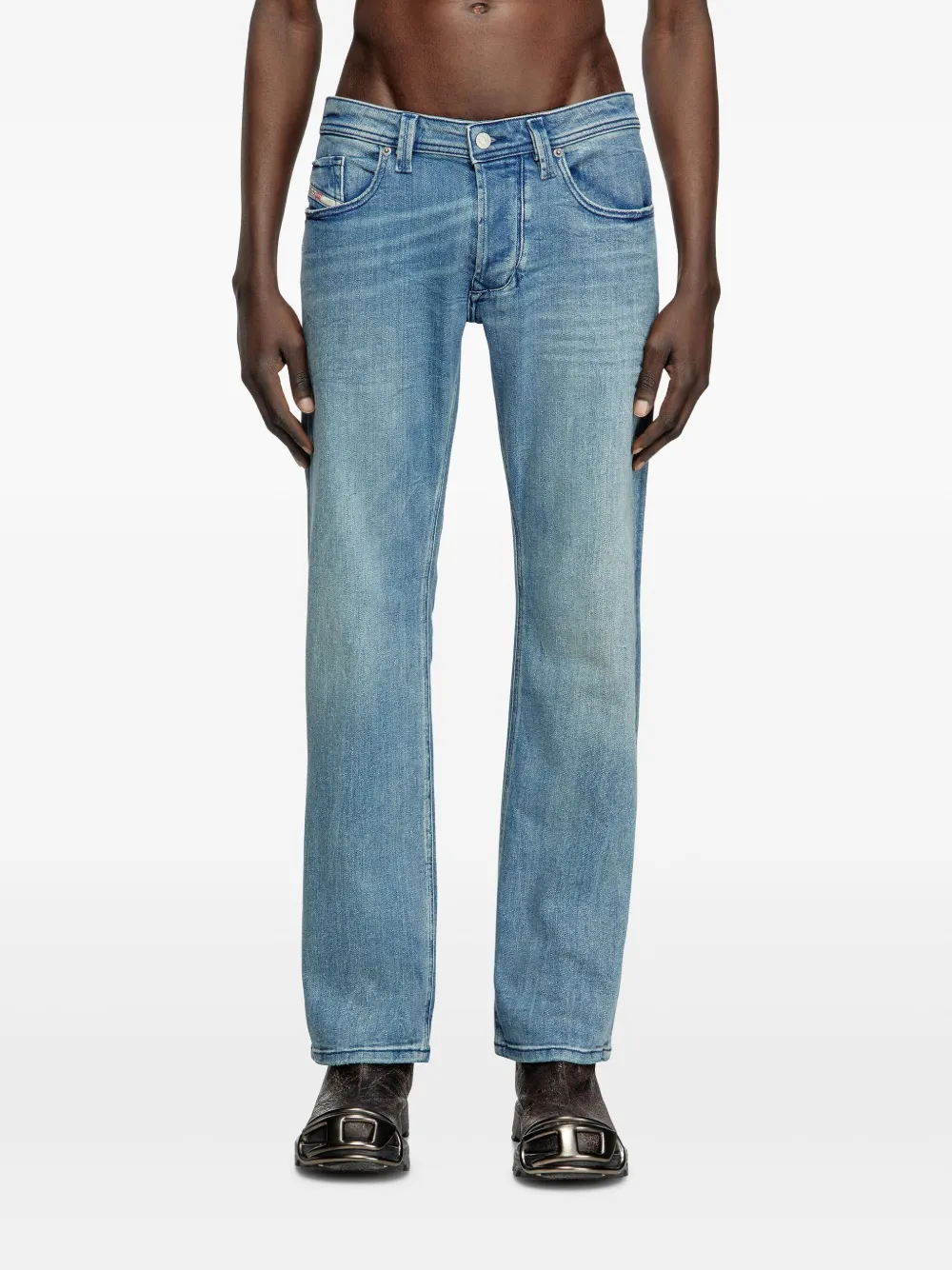 Diesel Straight jeans Blauw