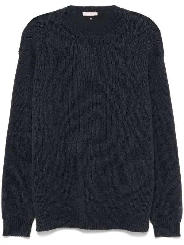 Tシャツ・カットソー VALENTINO GARAVANI Grey Cashmere Sweater Valentino Garavani Sweater - Size 38 FR