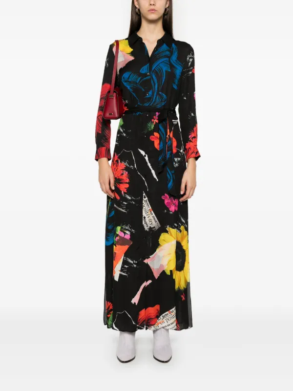 新着★Alice+Olivia Berk Rolling Stones★Chassidyシャツドレス Alice + Olivia Chassidy Shirt Dress | Black | FARFETCH