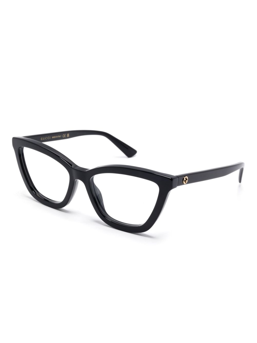 Gucci Eyewear Bril met vlinder montuur - Zwart