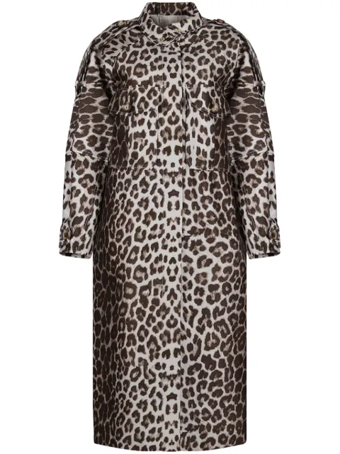 ZIMMERMANN abrigo con animal print