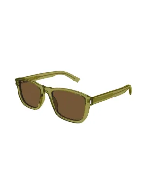 Gucci Eyewear リムレス スクエアサングラス | ブラウン | FARFETCH JP