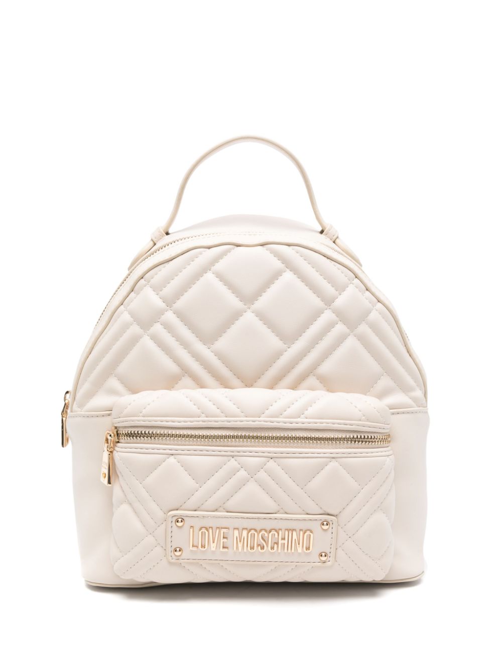 Cheap Love Moschino matelasse-panelled backpack Women