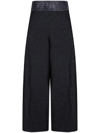 Genny wide-leg Cropped Trousers | Blue | FARFETCH