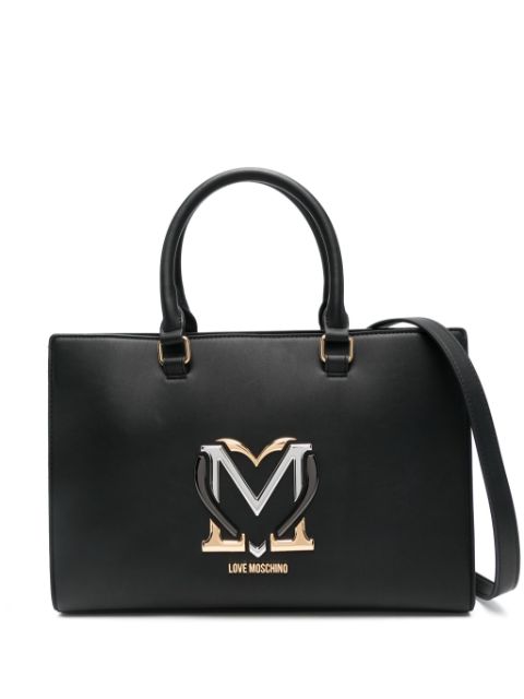 Love Moschino logo-plaque tote bag Women