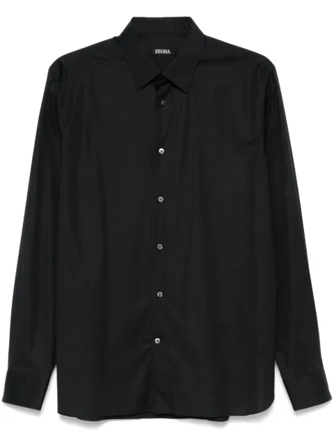 Zegna camisa de popelina