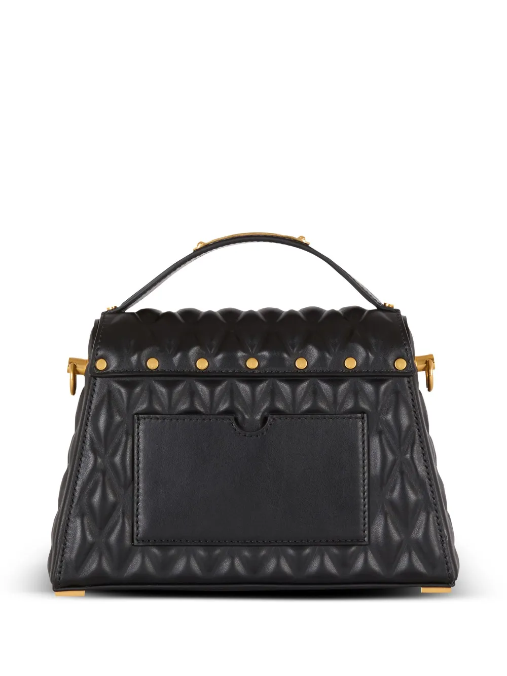 BALMAIN B-BUZZ DYNASTY LEATHER TOTE BAG 