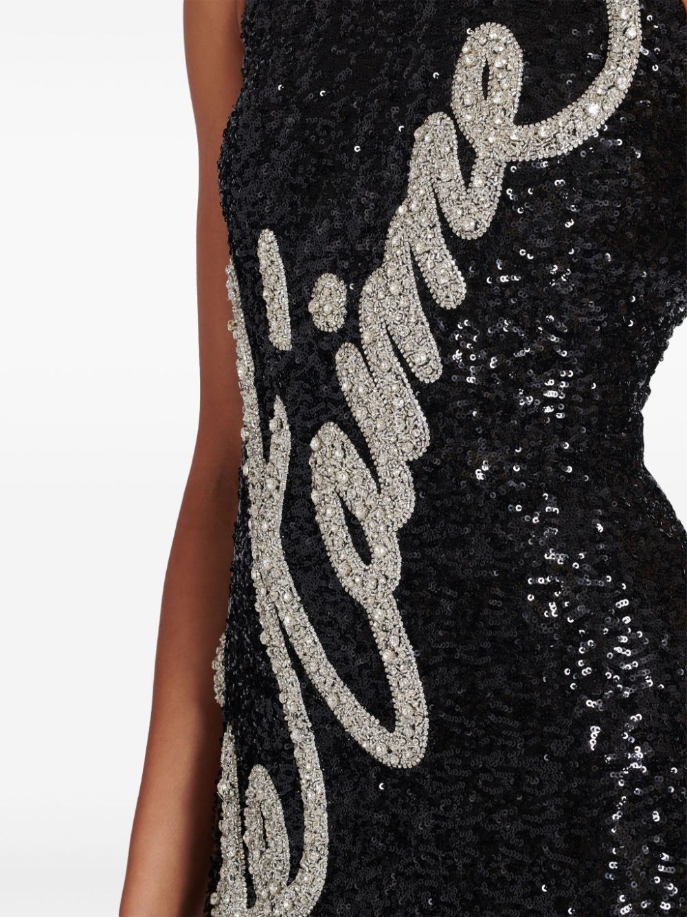 Balmain rhinestone-embellished gown Women