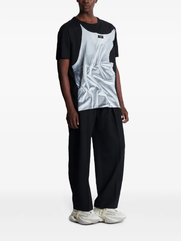 BALMAIN グラフィティデザイン Tシャツ Balmain グラフィック Tシャツ | ブラック | FARFETCH JP