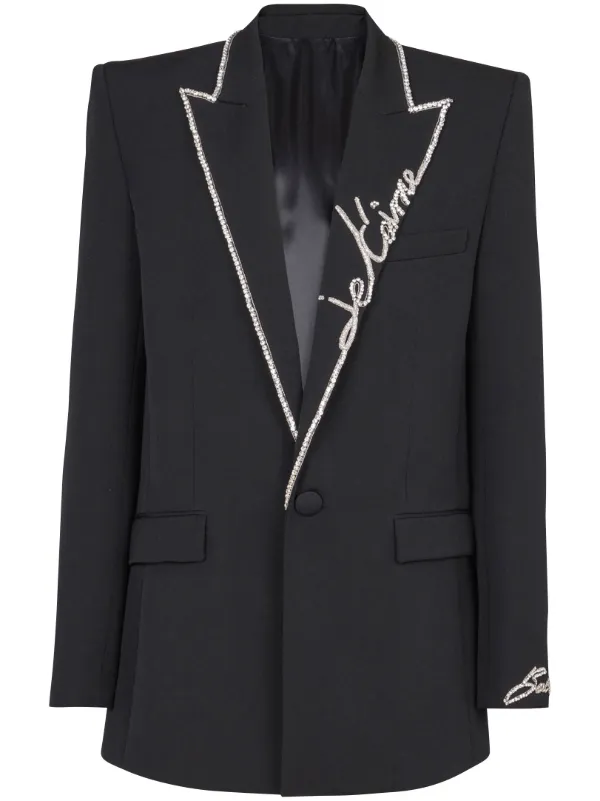 Balmain Love Letter ジャケット | ブラック | FARFETCH JP