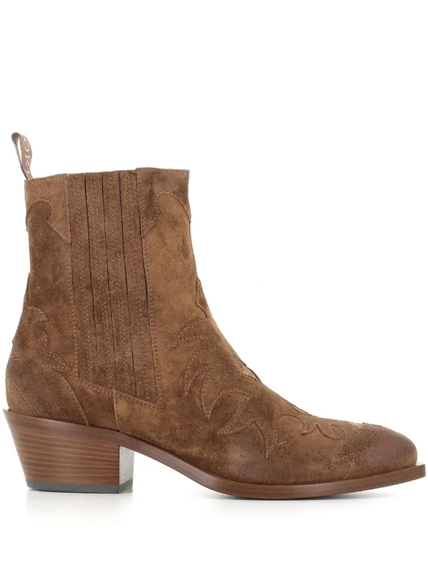 Sartore 50mm Suede Ankle Boots Brown FARFETCH AO