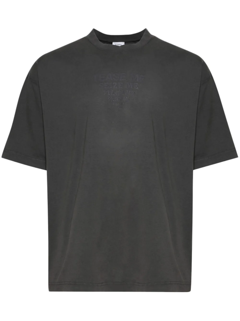 slogan-print T-shirt