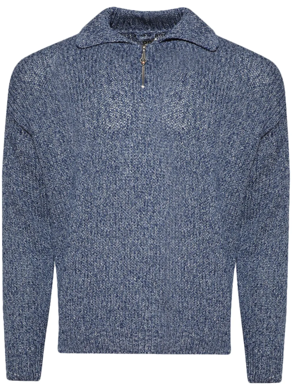 Bode Mélange Polo Shirt In Blue