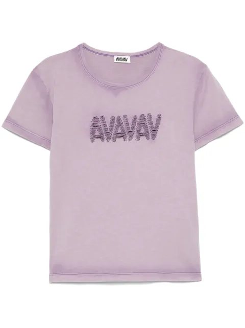 AVAVAV logo-embroidered T-shirt