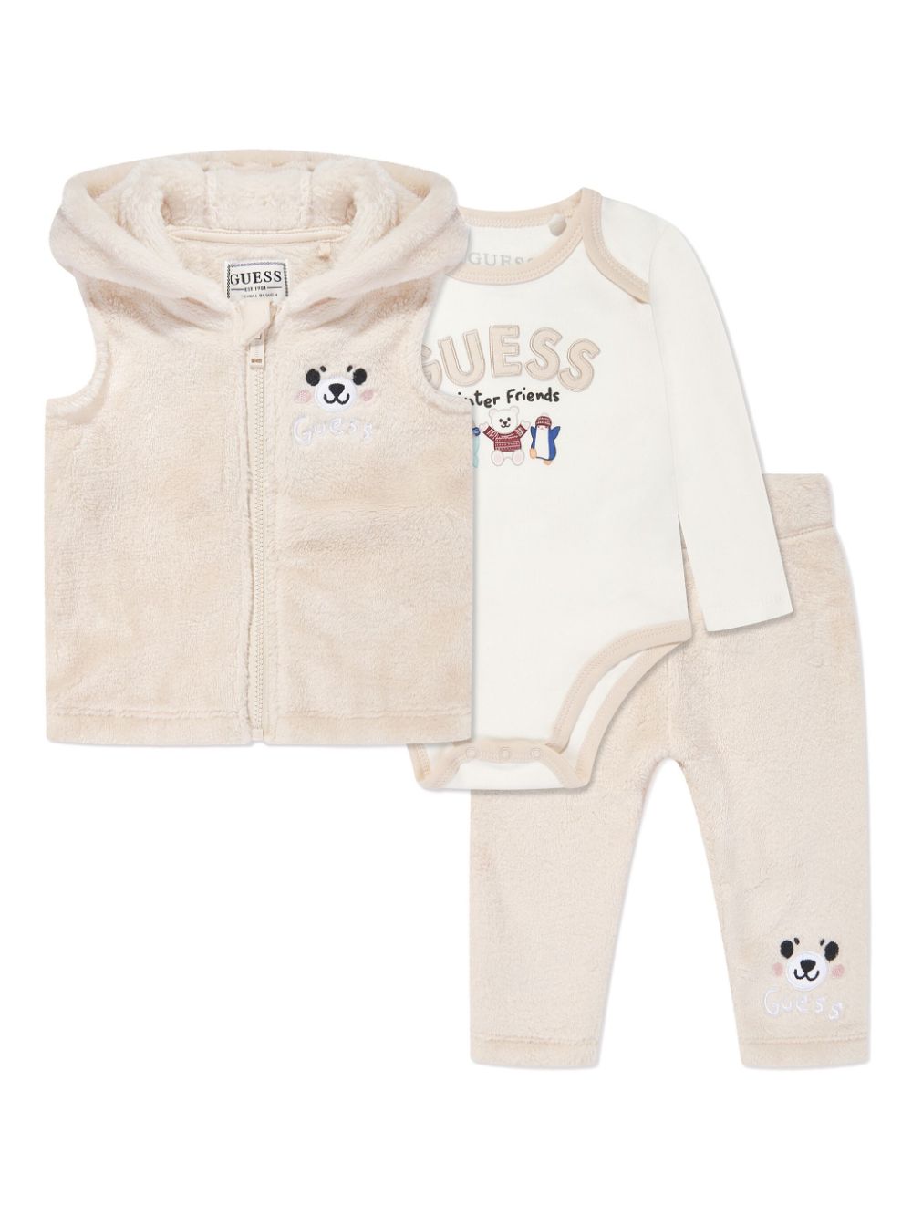 Guess kids Babypakje met logoprint Roze