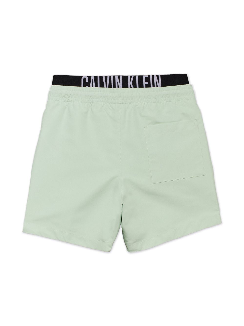 Calvin Klein Kids Zwembroek met logoprint - Groen