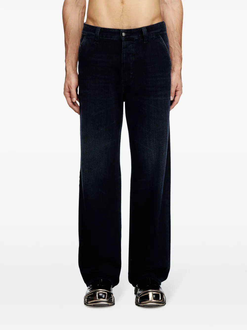 Diesel Straight jeans Blauw