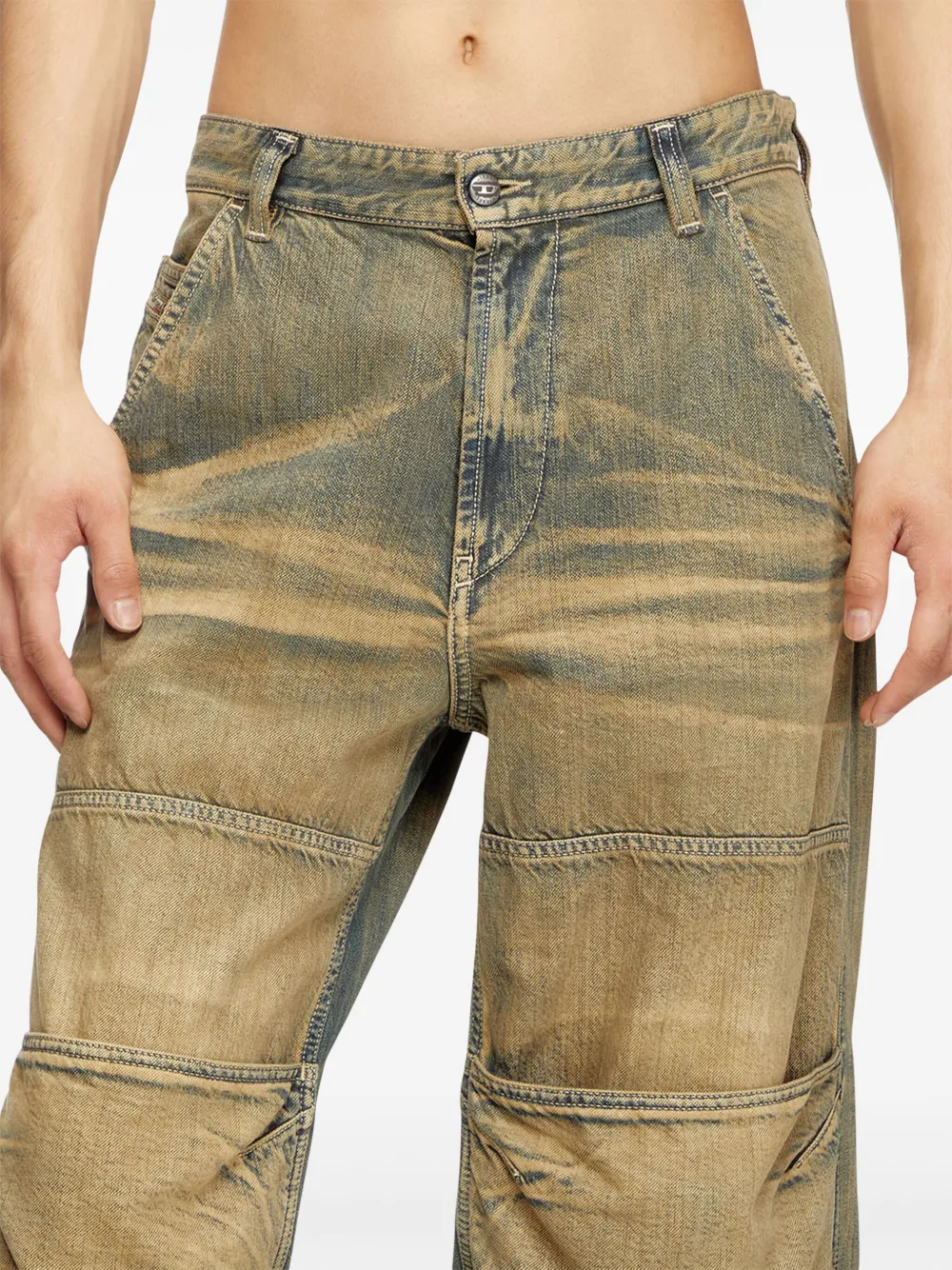 Diesel D-SHIFT ワイドジーンズ | ニュートラル | FARFETCH JP