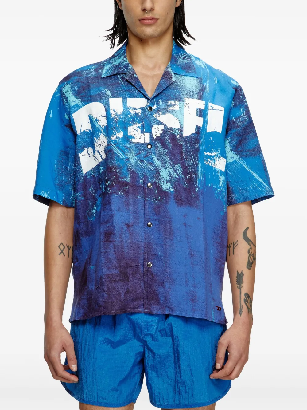 Diesel Charles overhemd Blauw