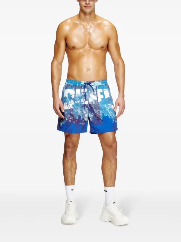 Diesel Rio-41-D-Pop Swim Shorts | Blue | FARFETCH GR