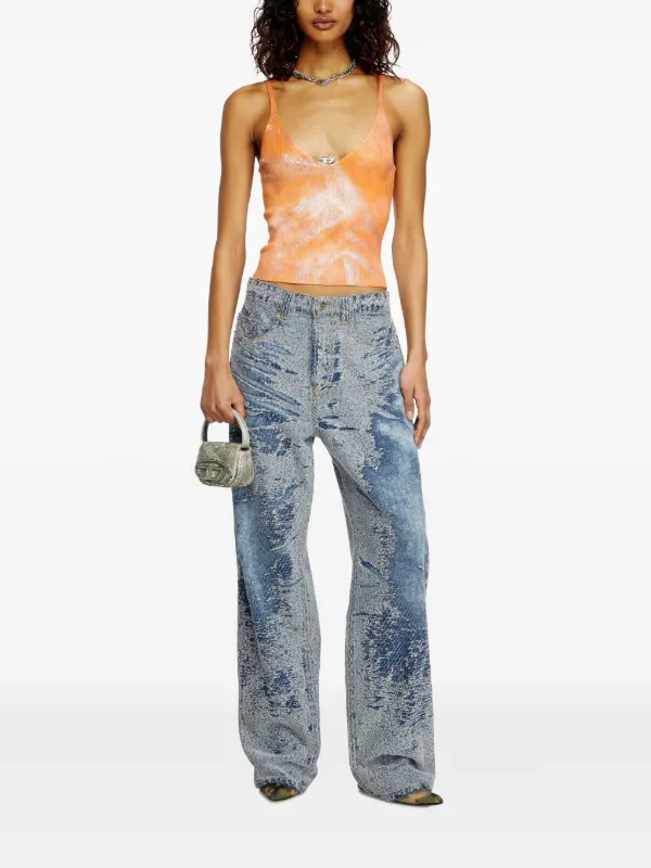 Diesel M-Ismina Tank Top | Orange | FARFETCH