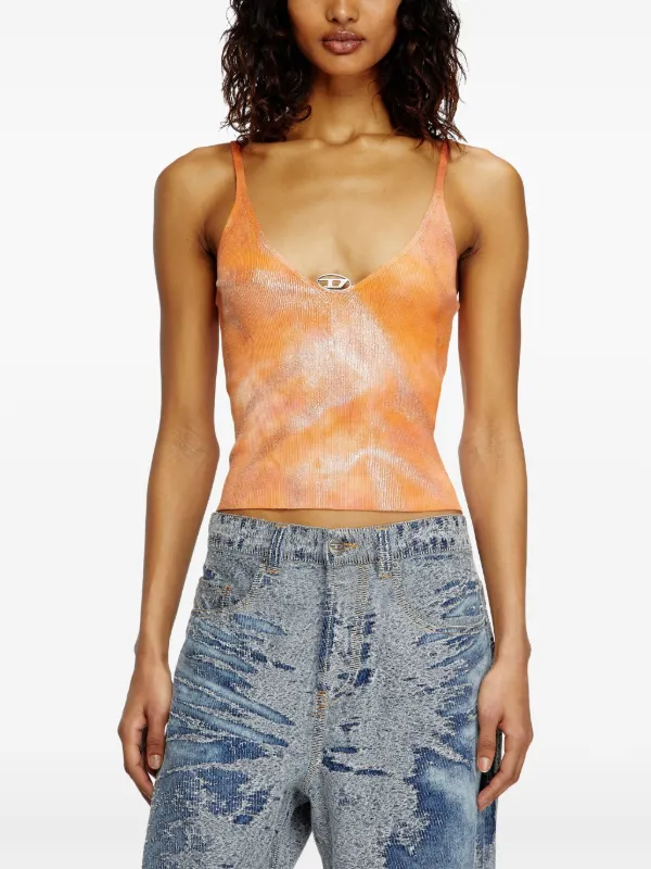 Diesel M-Ismina Tank Top | Orange | FARFETCH