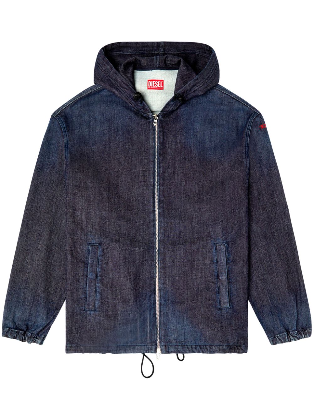 hooded denim jacket